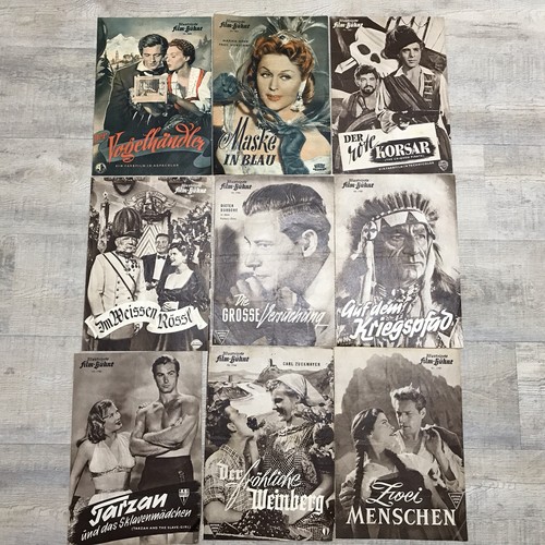 Konvolut filmprogramm - konvolut, 9x