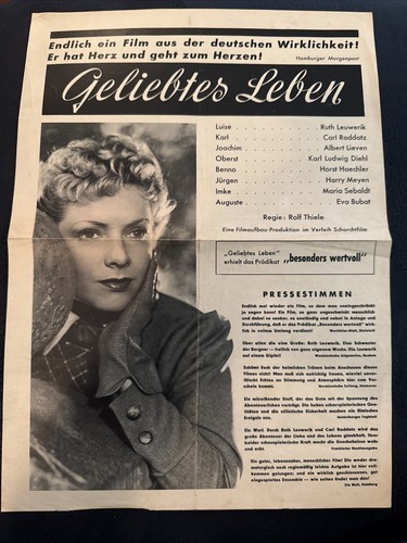 Filmprogramm geliebtes leben - filmprogramm,